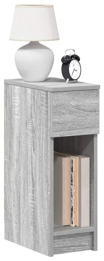 éjjeliszekrények fiókos 2 db szürke sonoma 20 x 36 x 60 cm