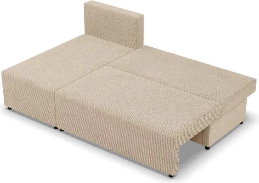 Nobu sarokkanapé, kordbársony, univerzális oldal, bézs