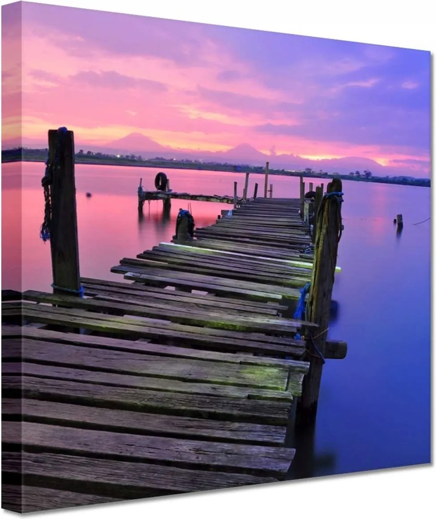 Festmények 20x20 Híd a deszkákból