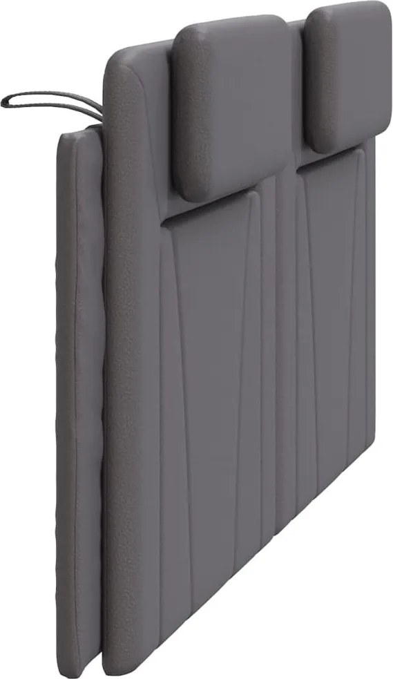 szürke műbőr fejtámla párna Viana 180 cm