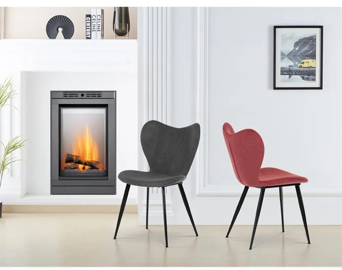 Piros Szövet Étkezőszék. DCL-1031 RED2