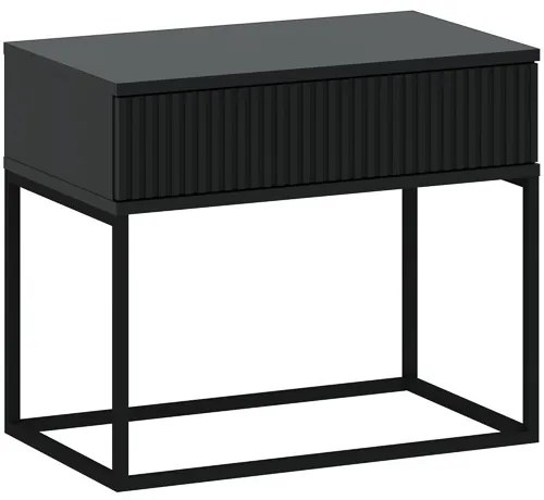 Éjjeliszekrény Fekete Színben CADRO NR2 60 cm PUSH