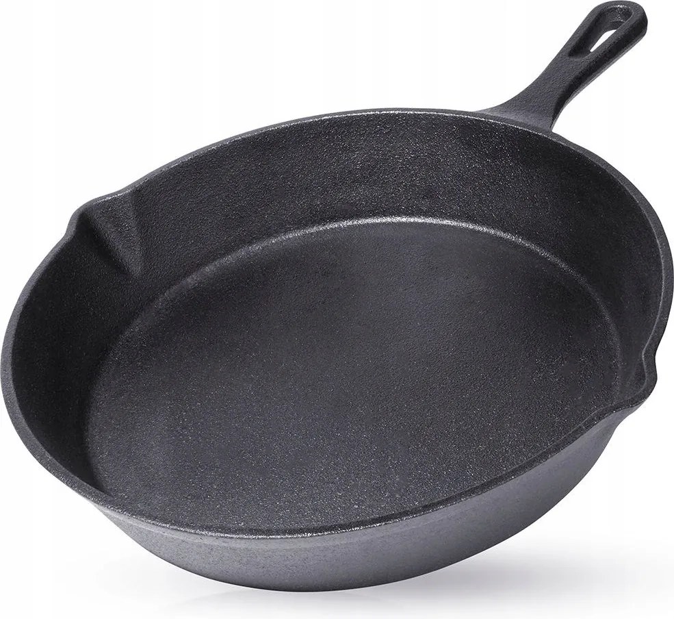 Öntöttvas serpenyő kerek öntöttvas tányér tűzhelyhez grill tűzhely 25 cm