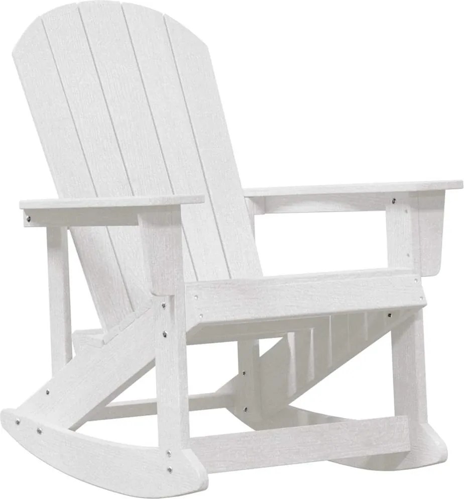 vidaXL Adirondack hintaszék Fehér 92 x 73,5 x 92 cm HDPE