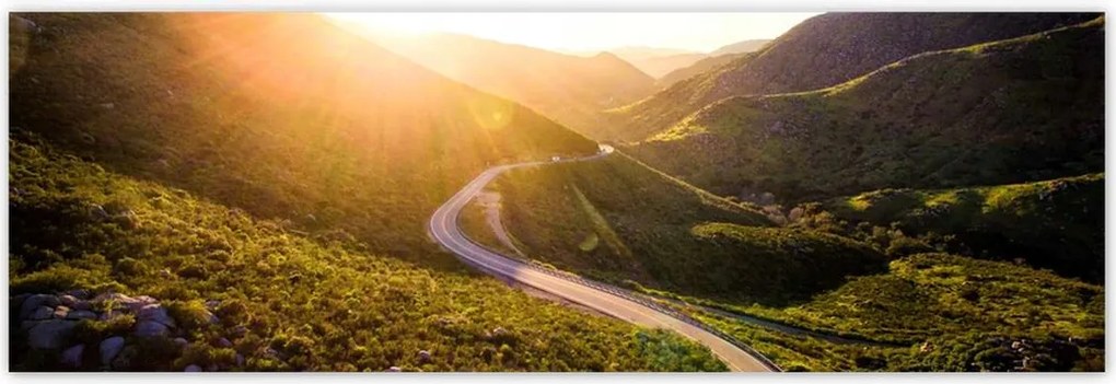 Poszterek 200x66 Út Erdő Hegyek