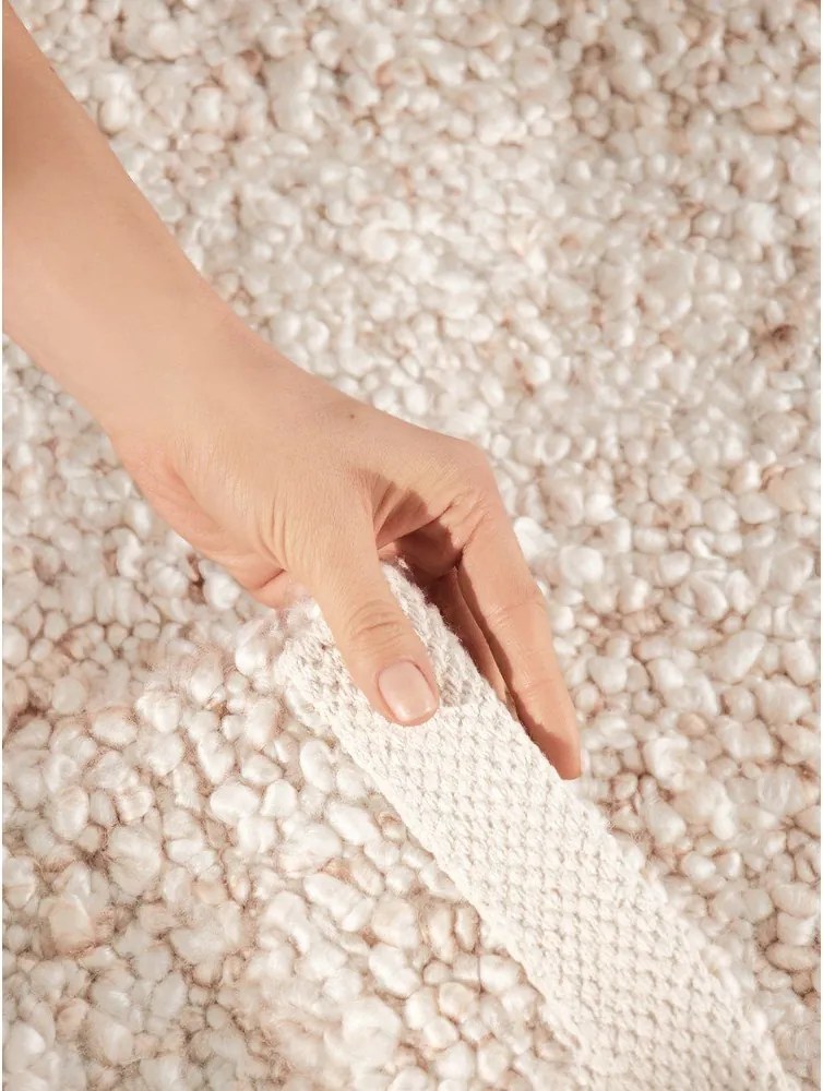 Krémszínű kézi szövésű buklé futószőnyeg 80x200 cm Notting Hill Portobello – Ted Baker