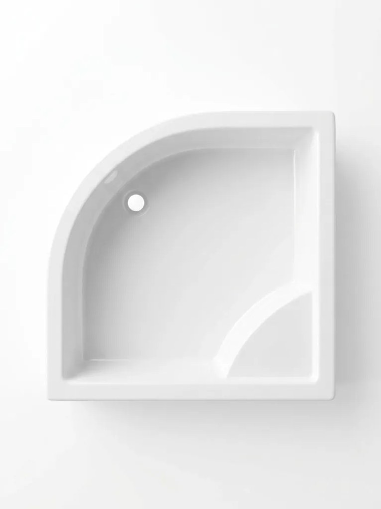 Favorit STEP MAGASÍTOTT zuhanytálca íves - szaniter akril - 90 x 90 x 32 cm