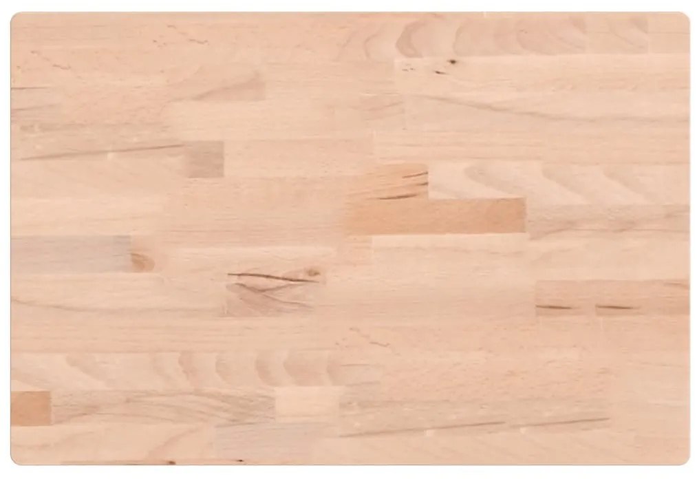 tömör bükkfa téglalap alakú asztallap 60x40x2,5 cm