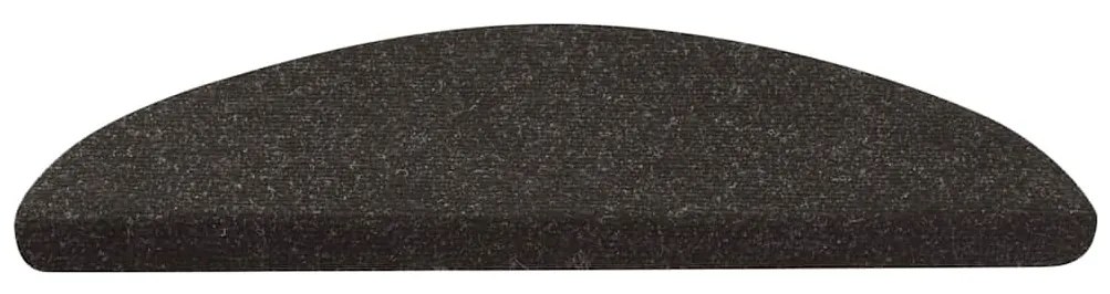 20 db fekete öntapadó lépcsőszőnyeg 65 x 22,5 x 3,5 cm