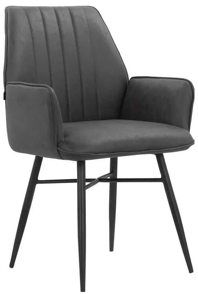 Antracitszürke étkezőszék szett 2 db-os Anzo – Støraa