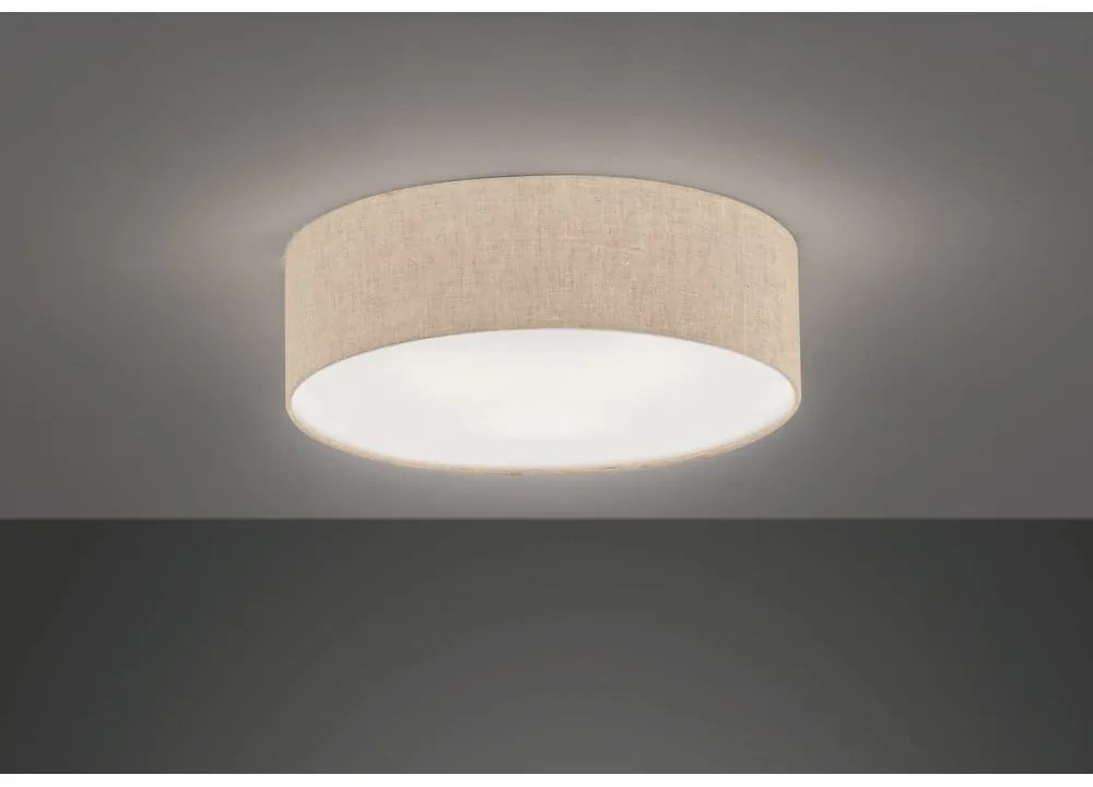 Bézs mennyezeti lámpa textil búrával ø 40 cm Thor – Fischer &amp; Honsel