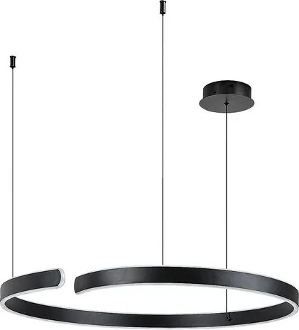 RÁBALUX 72115 SILNORA Modern Led Függesztett Lámpa Fekete IP20