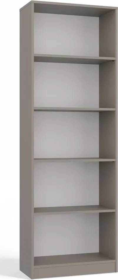 R60 polcos szekrény, könyvtartó, 60x182x30 cm, agyag színű