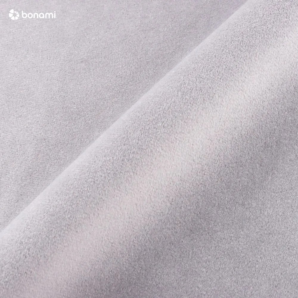 Santo világosszürke kinyitható bársony sarokkanapé, jobb oldali - Milo Casa