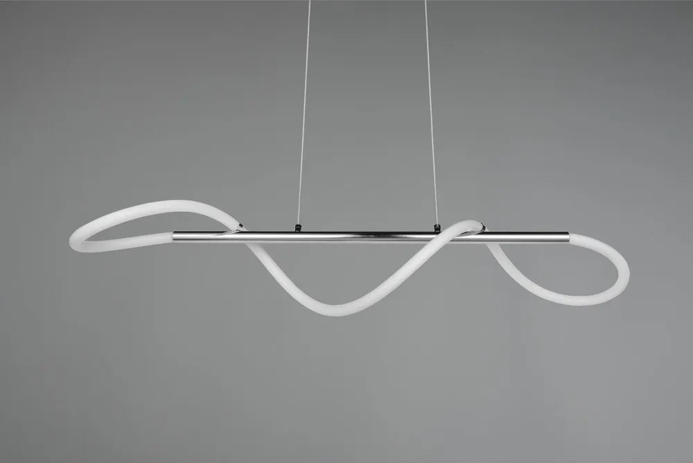 Ezüstszínű fém LED dimmelhető függőlámpa Argos – Reality