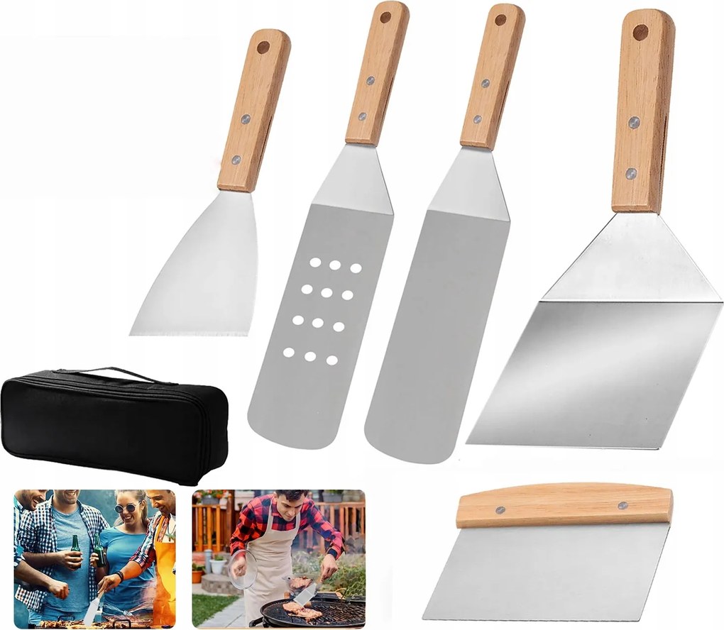 Grillező készlet Grill eszközök Rozsdamentes acél 304