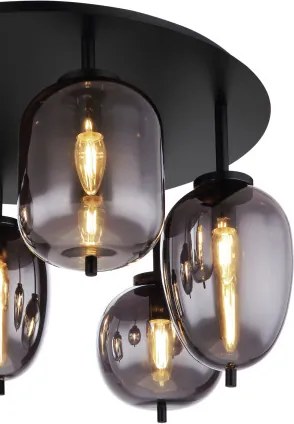 GLOBO 15345-6D BLACKY I Glamour Mennyezeti Lámpa IP20