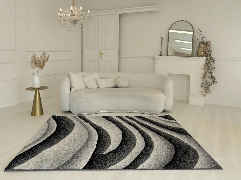 Nora 6029 szürke modern szőnyeg 120x170 cm