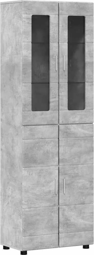 vidaXL Magasfiú polcokkal FLORIN Beton Szürke 60 x 35 x 182 cm Faanyag