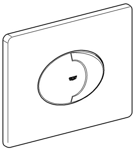 GROHE 38506000 - SKATE AIR öblítőgomb 156 × 197 mm fényes króm