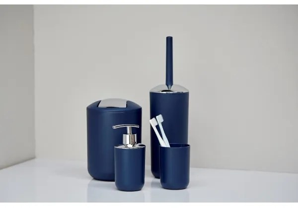 WENKO 22522100 - WC-kefe BRASIL 10x37 cm kék/fényes króm