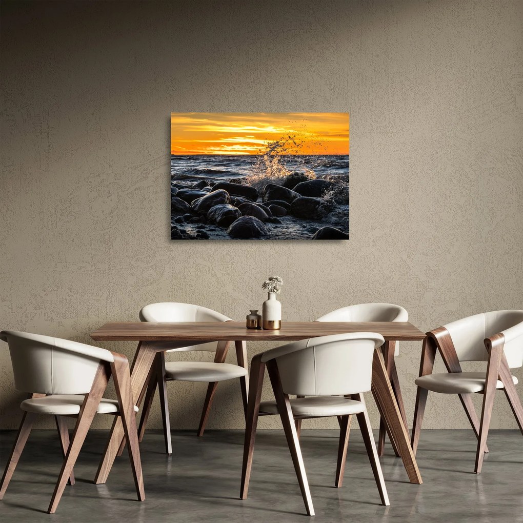 Tenger képe (üvegen) (70x50 cm)