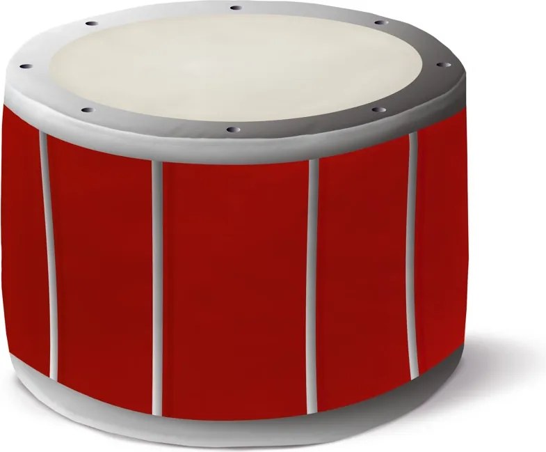 Lábtartó Kerek Pufa 35x25cm Fém Dob Fotel Szék Ülő Stílusos