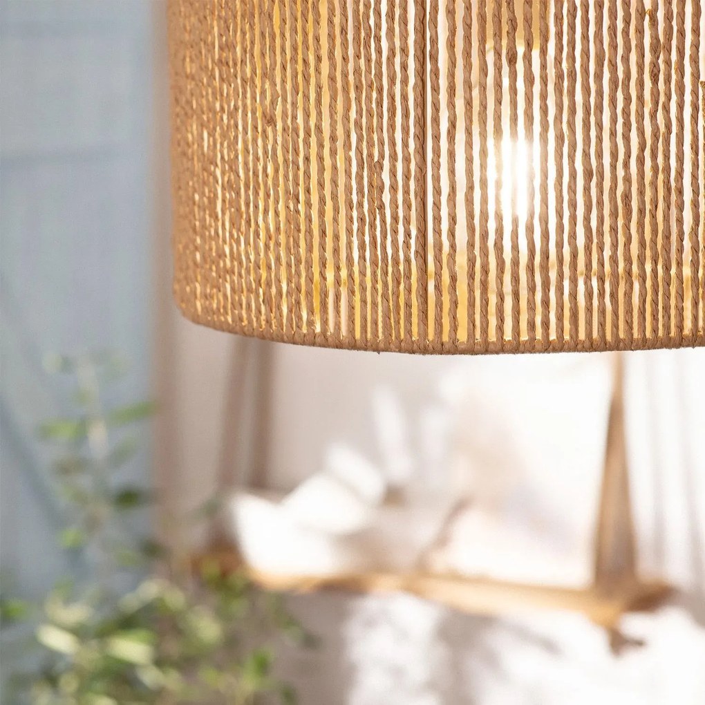 Toolight Szerszámlámpa BOHO, mennyezeti lámpa 25cm átmérővel 1xE27 APP1323-1CP, fekete-barna, OSW-02410