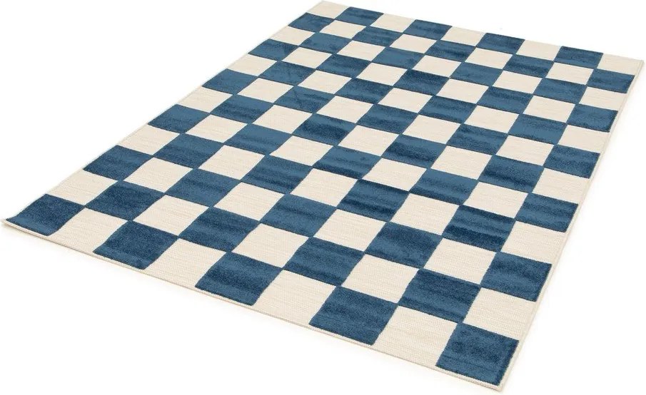 Kék-krémszínű kültéri-beltéri szőnyeg 160x230 cm Cuadros – Universal