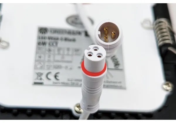 LED Beépíthető lámpa VEGA LED/12W/230V 2900/3900/5800K 17,5x17,5 cm fekete