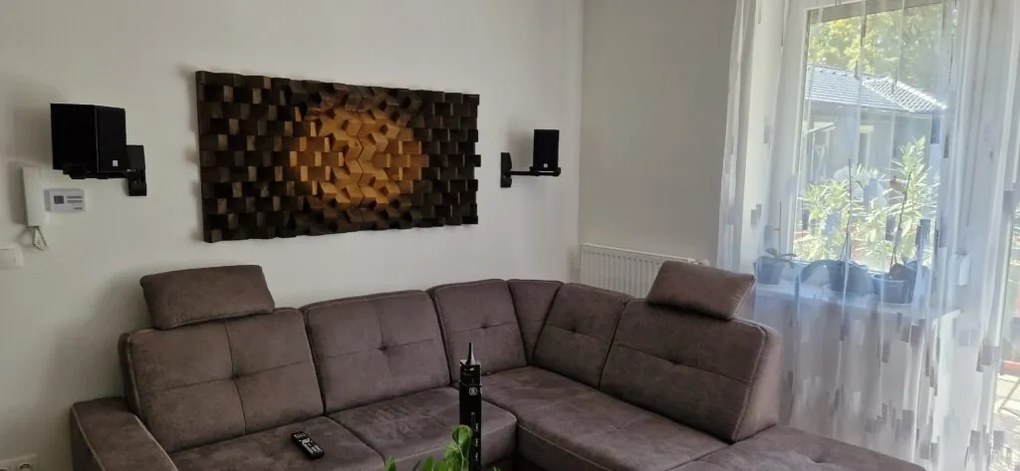Borovi Fenyő Akusztikus Falpanel 140x70x7cm - 140x70x7cm