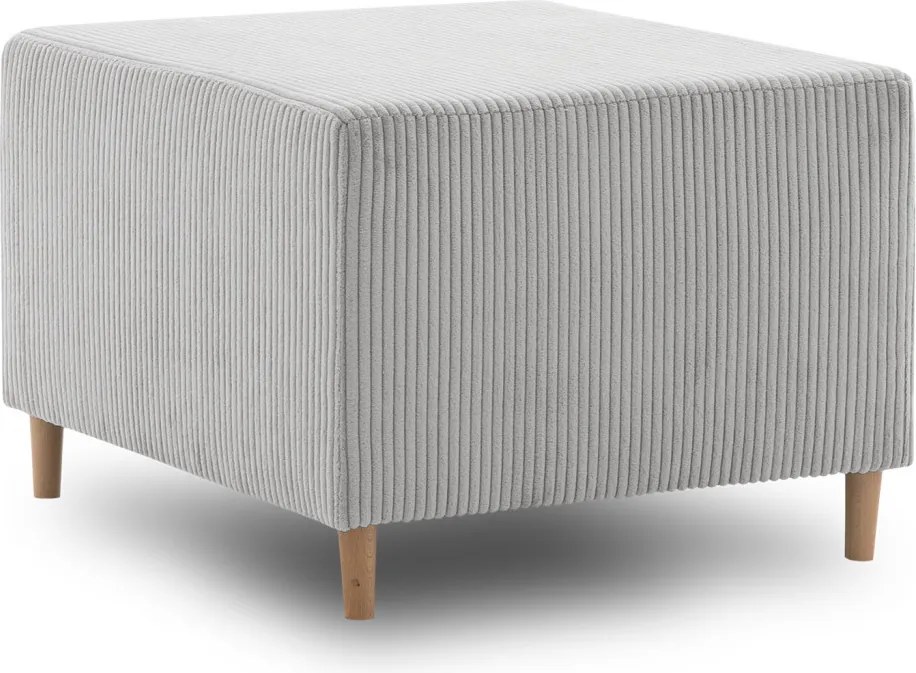 Fireze puff, kordbársony, szürke