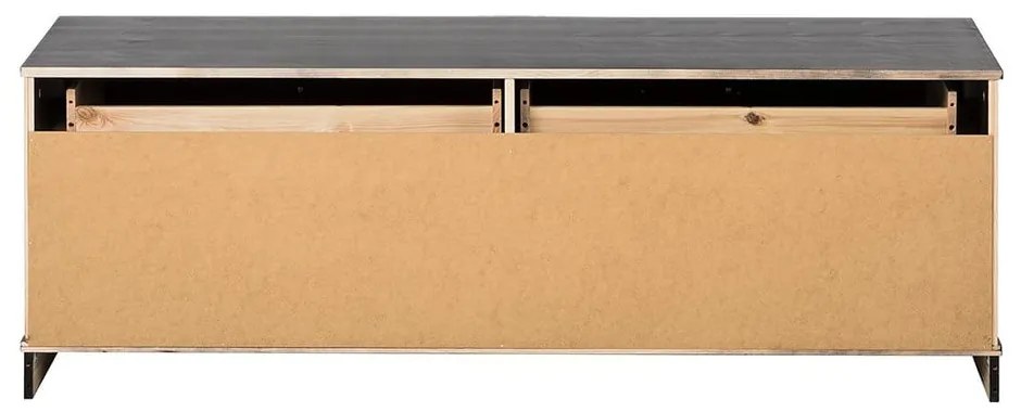Sötétbarna borovi fenyő TV-állvány 137x47 cm Anita – Støraa