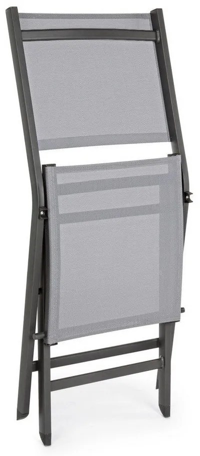 Szürke fém kerti szék Elin – Bizzotto