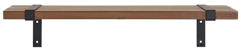 Natúr színű fali polc kőrisfa dekorral 50 cm Luxor – House Nordic