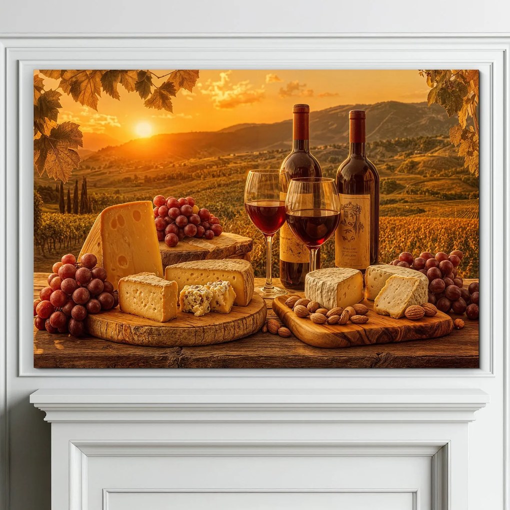 DUBLEZ | Színes fa kép - Toszkán nap