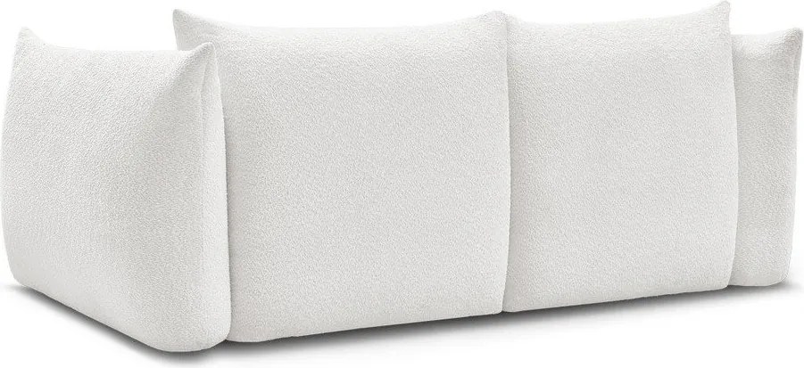 Fehér buklé kanapé 234 cm Azra – Bobochic Paris