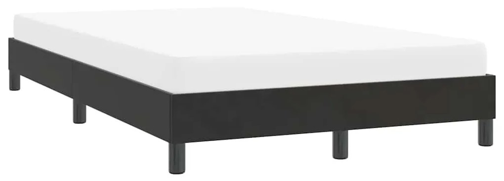 vidaXL ágykeret matrac nélkül Fekete 120x210 cm Bársony