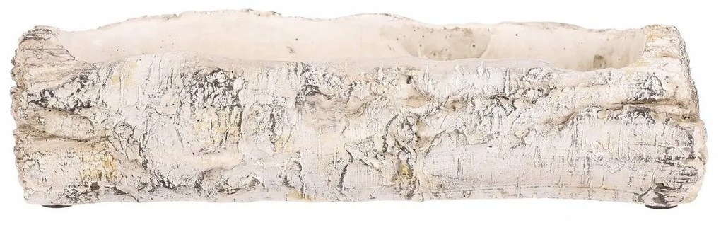 Virágtartó - virágláda, nyírfa utánzat, 32 x 12 x8 cm, 32 cm