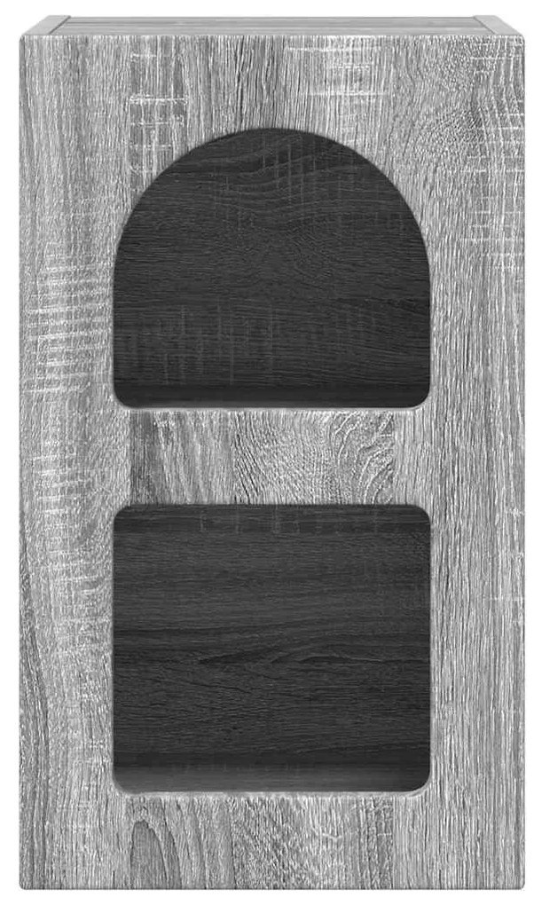 vidaXL Éjjeli asztal 2 pcs Szürke Sonoma 29.5 x 35 x 50 cm Faanyag