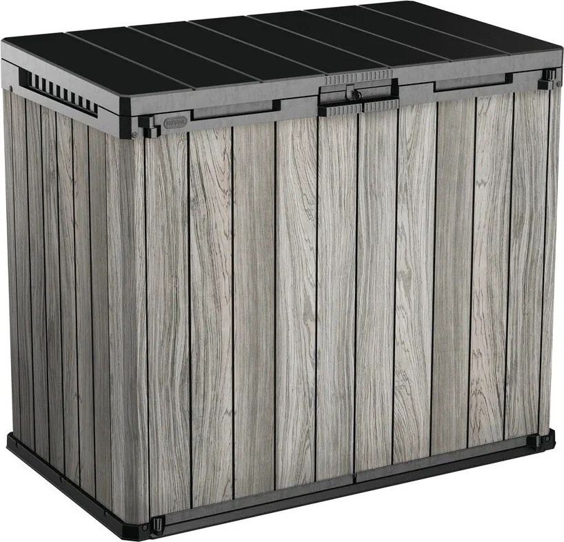 Szürke műanyag kerti tárolódoboz Deco – Keter