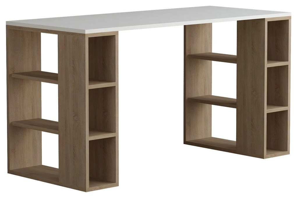 Íróasztal Colmar - White, Oak