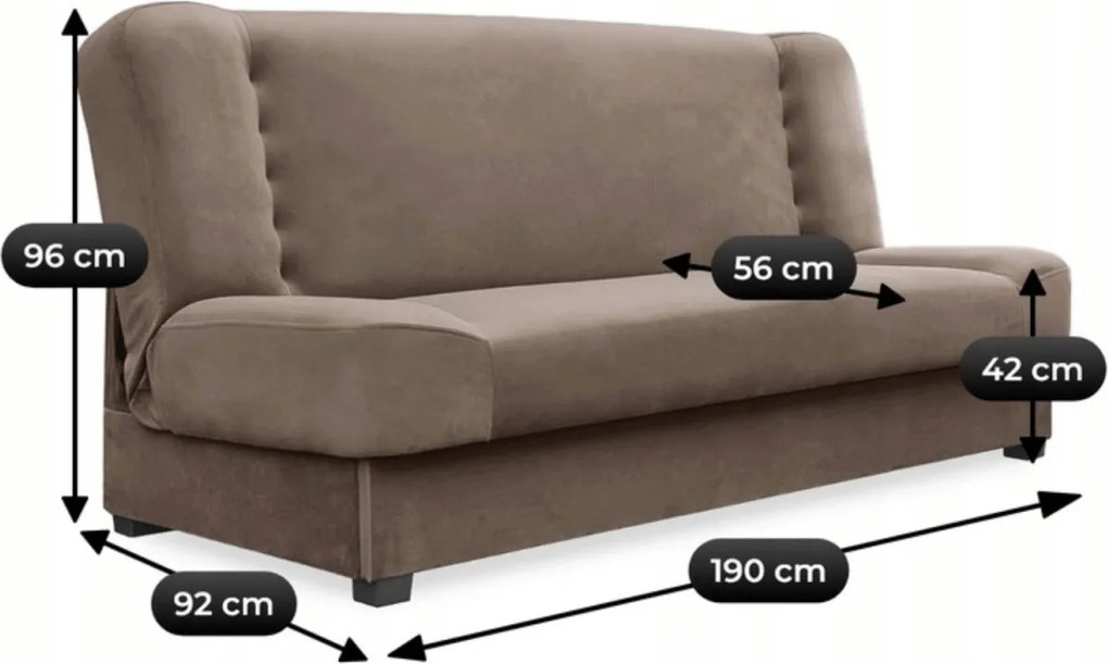 Ágyazható kanapé bézs színben PIANO