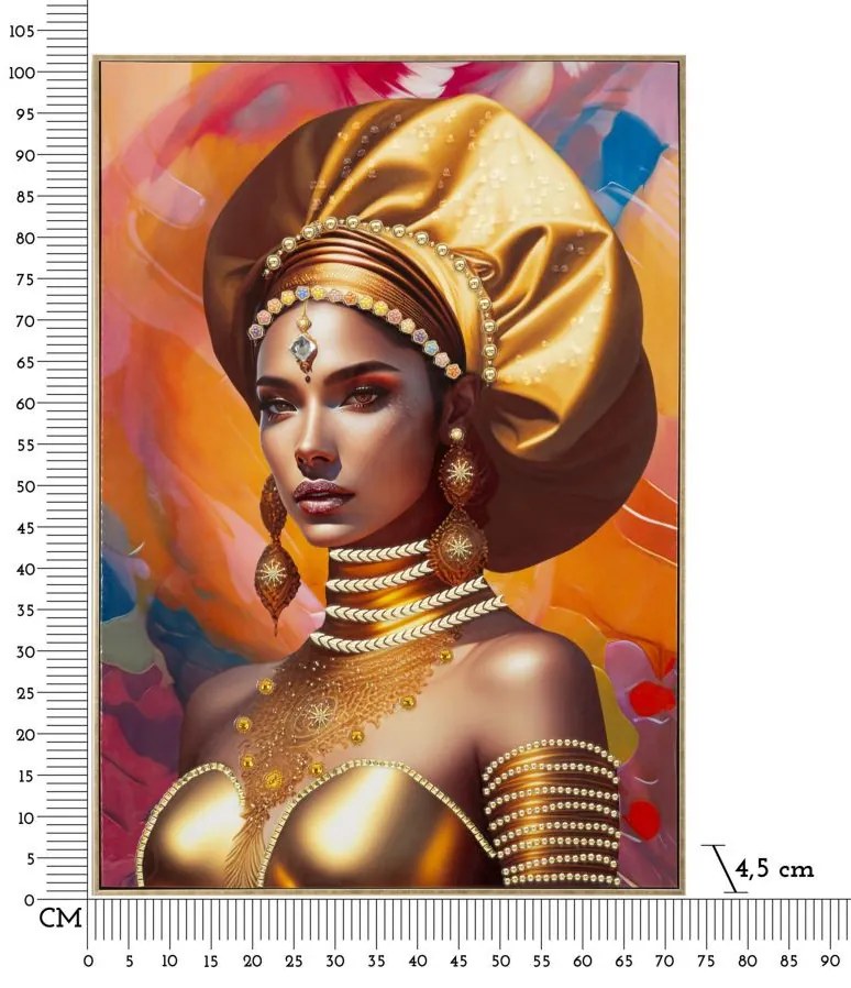 Festmény kerettel samira -b- 72x4,5x102cm
