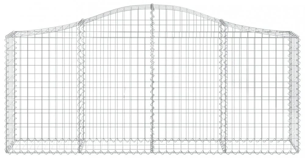 11 db íves horganyzott vas gabion kosár 200x30x80/100 cm