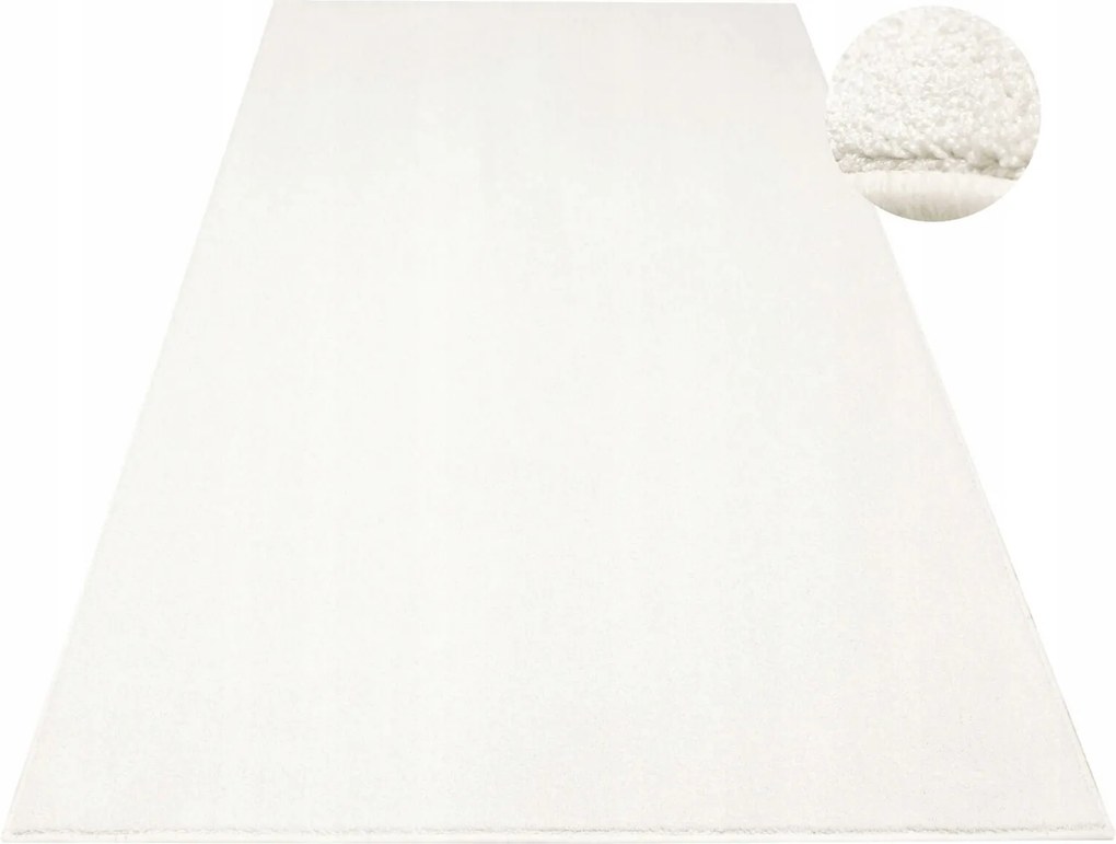 Szőnyeg Krém Puha Gyapjú Filc Vastag Sűrű Szoba Eternity 200x400 cm