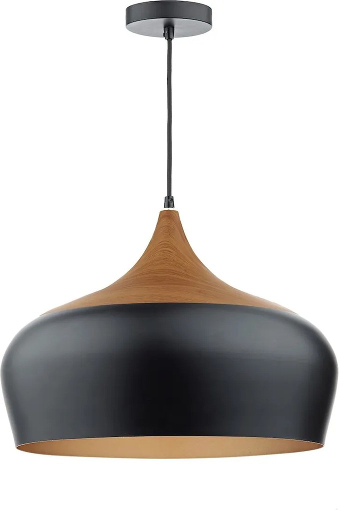 Dar lighting modern függeszték gaucho fehér matt fekete sötét fa dargau8622