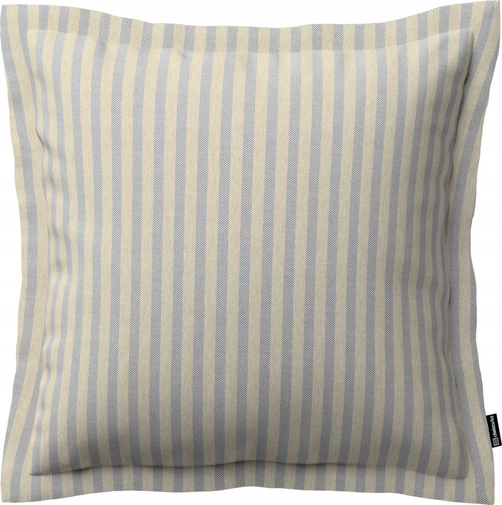 Párnahuzat 45x45 bézs-kék csíkos