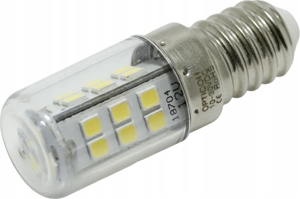 Led izzó E14 12V 24V DC 3W IP65 Kisfeszültségű Szín Fehér Meleg 3000K