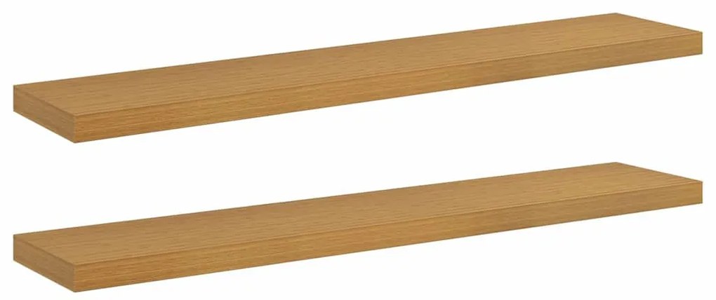 Falpolc Falra szerelhető 2 pcs Bézs 120 x 23,5 x 4 cm Faanyag